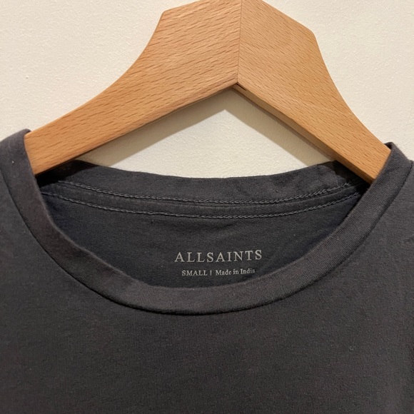 All saints Ramskull Grey Tee - Picture 3 of 3